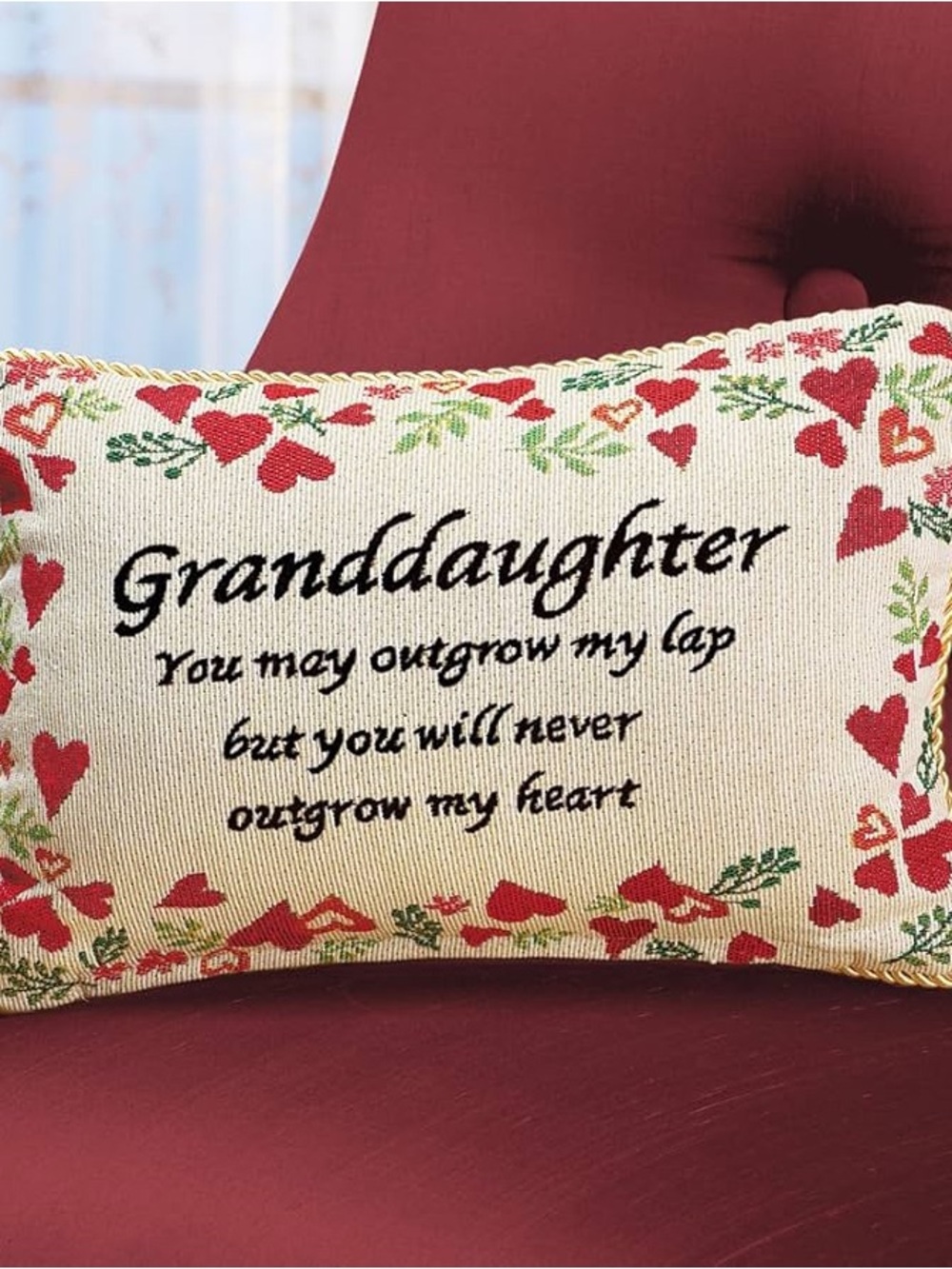 🪷 "Granddaughter,you may outgrow my lap but you will never outgrow my heart."